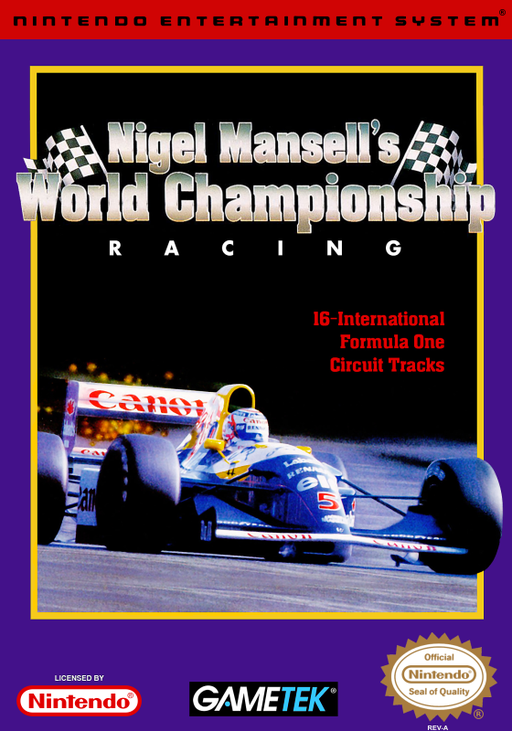 Nigel Mansell's World Championship Racing (USA) box art